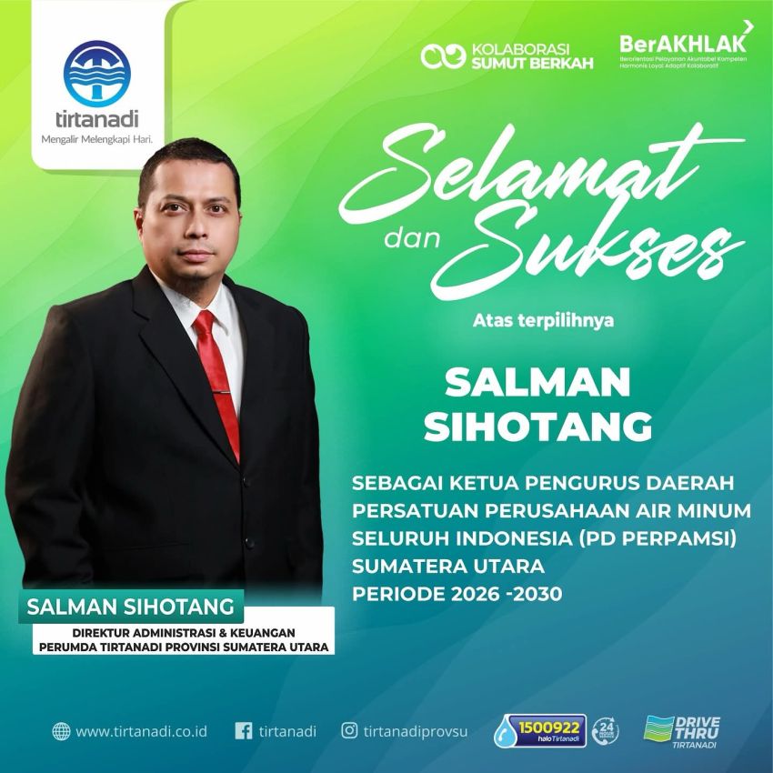 Salman Sihotang Nahkodai PD PERPAMSI Sumut 2026&ndash;2030, CEO Sumut24 Group Beri Dukungan Penuh