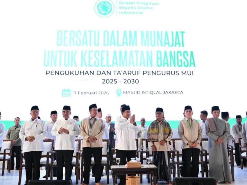 Presiden Prabowo Hadiri Munajat Keselamatan Bangsa dan Pengukuhan Pengurus MUI 2025&ndash;2030 di Masjid Istiqlal