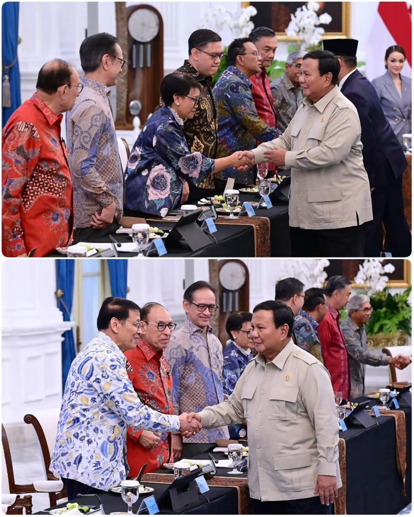 Presiden Prabowo Paparkan Capaian Diplomasi RI dalam Pertemuan dengan Tokoh Hubungan Internasional