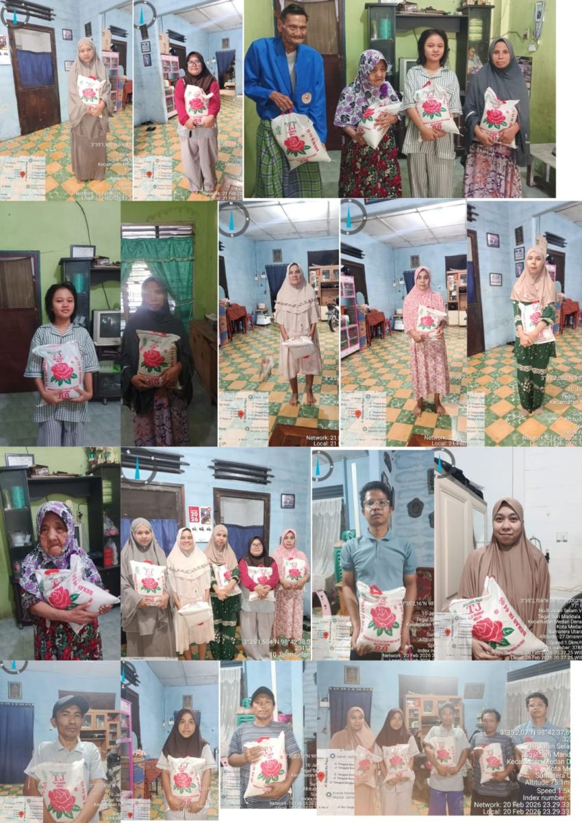 RAMADHAN KEEMPAT, BAKOPAM SUMUT BAGIKAN PAKET SEMBAKO UNTUK WARGA MEDAN DAN DELI SERDANG