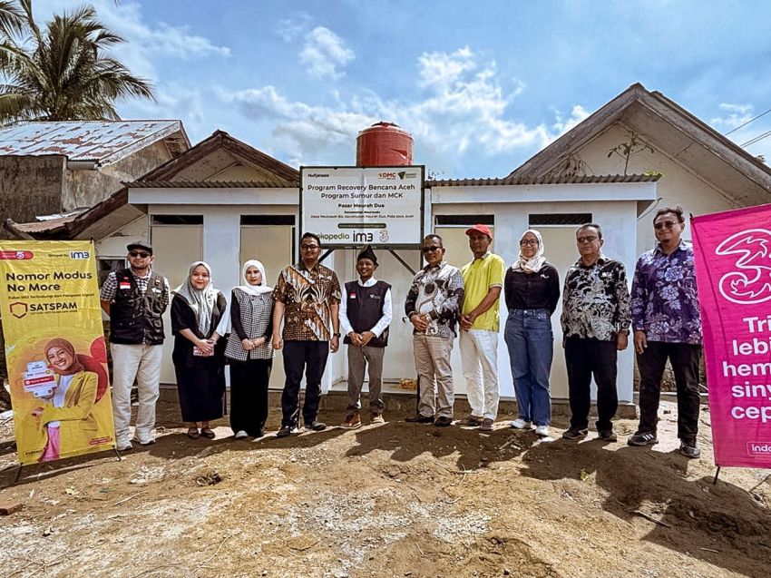 Langkah Baik di Aceh Indosat dan Tokopedia, Hadirkan Akses Air Bersih di Wilayah Bencana