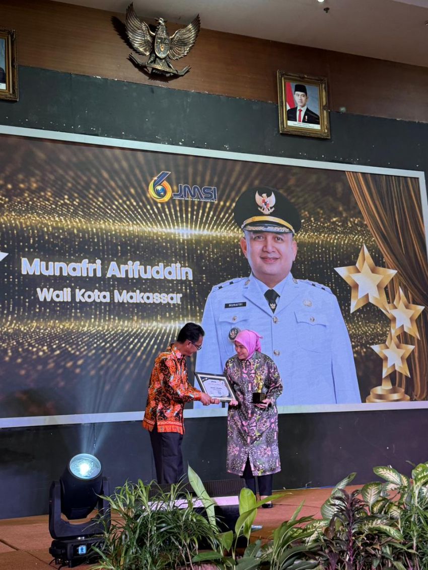 Layanan Inovasi Digital LONTARA+ Antar Wali Kota Munafri Raih Golden Leader JMSI Award 2026