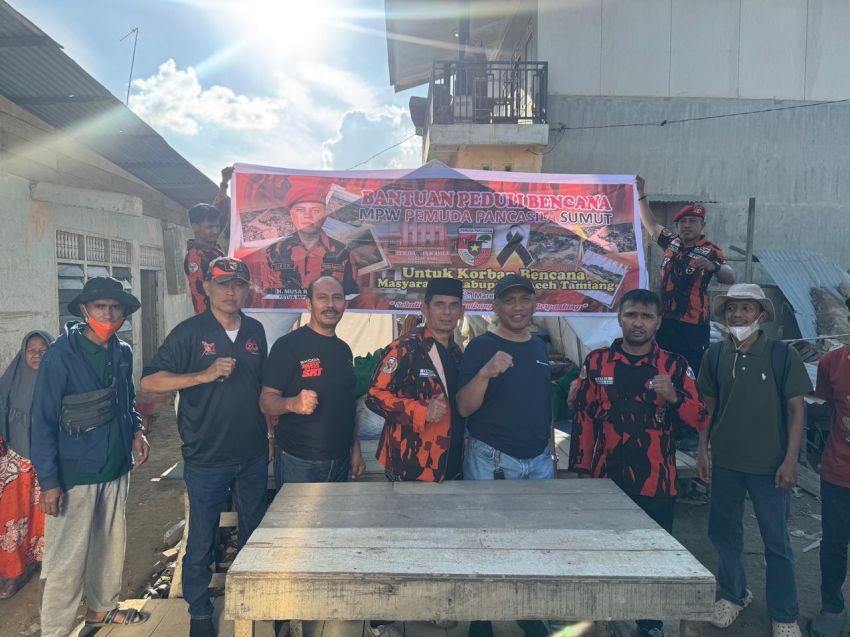 MPW Pemuda Pancasila Sumut Salurkan 500 Paket Sembako untuk Korban Bencana Aceh Tamiang