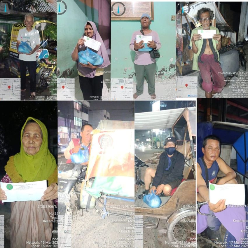 RAMADHAN KE-26, BAKOPAM SUMUT SALURKAN SANTUNAN DAN SEMBAKO UNTUK TUNA NETRA, PENARIK BECAK DAN LANSIA Medan &ndash; Memasuki Ramadhan ke-26 tahun 1447 H/20