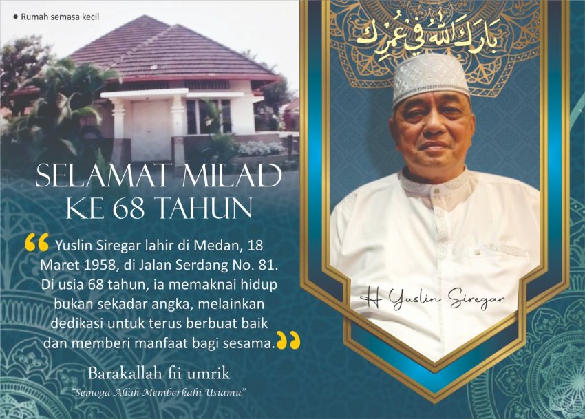 H Yuslin Siregar di Usia 68: Menggerakkan, Bukan Sekadar Memberi