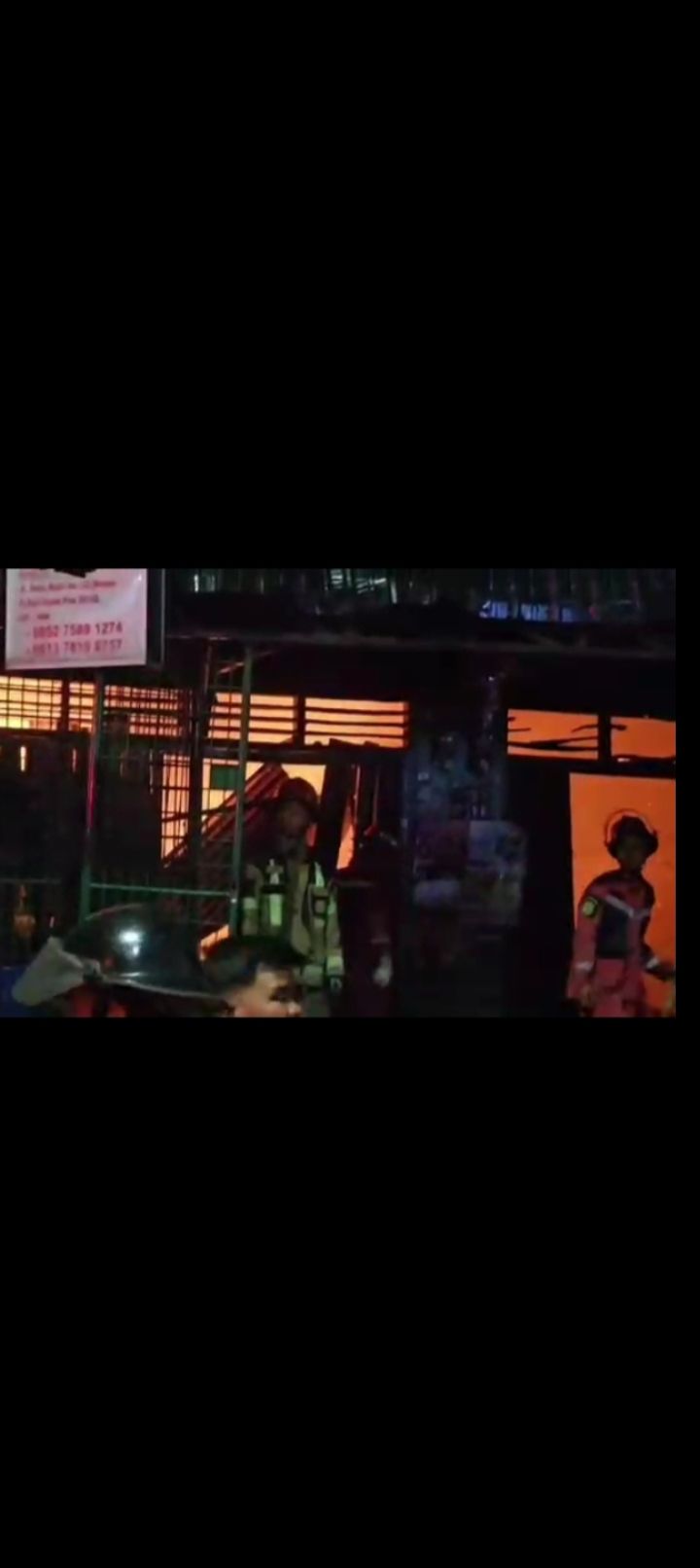 Kebakaran Dini Hari di Medan Selayang, Empat Bangunan Hangus, Kerugian Ratusan Juta Rupiah