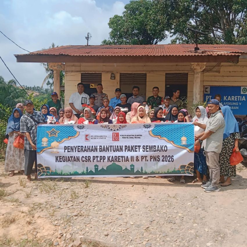 Ratusan Paket Sembako dari PT Karetia II dan PT PNS Disalurkan untuk Warga Besitang