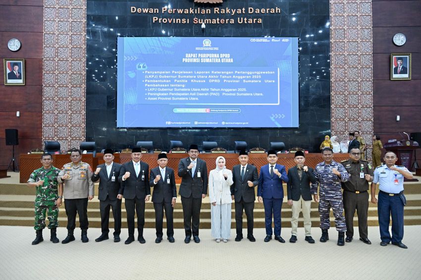 Sampaikan LKPJ 2025 ke DPRD,  Bobby Nasution Paparkan Peningkatan Makro Ekonomi Sumut