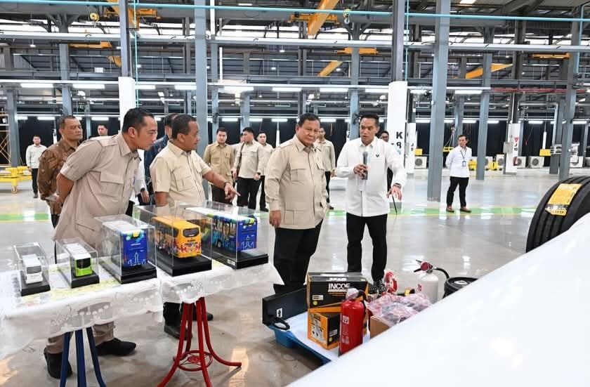 Presiden Prabowo Resmikan Pabrik Kendaraan Listrik di Magelang, Tonggak Industrialisasi Hijau