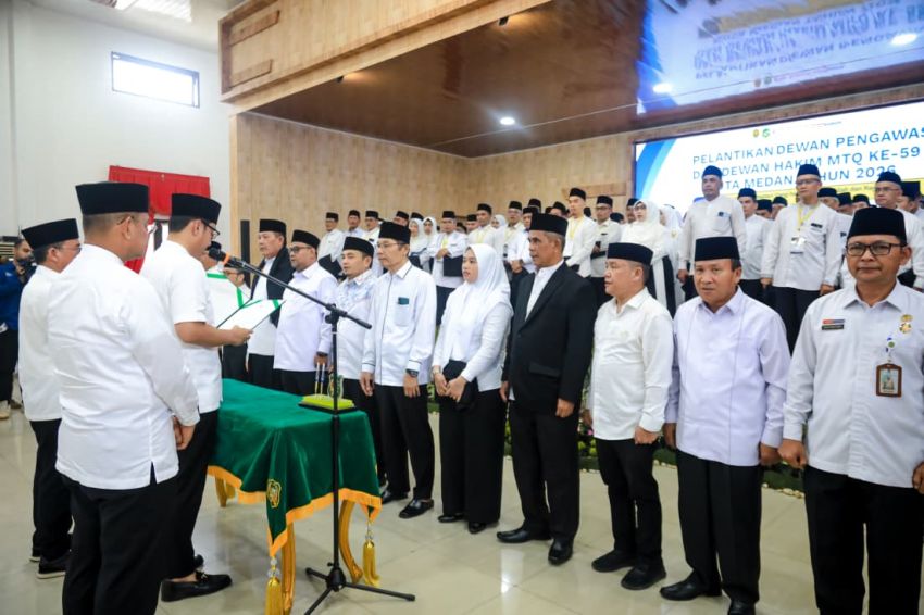 Lantik Dewan Pengawas dan Dewan Hakim MTQ ke-59, Rico Waas Tekankan Profesionalisme dan Keadilan dalam Penilaian