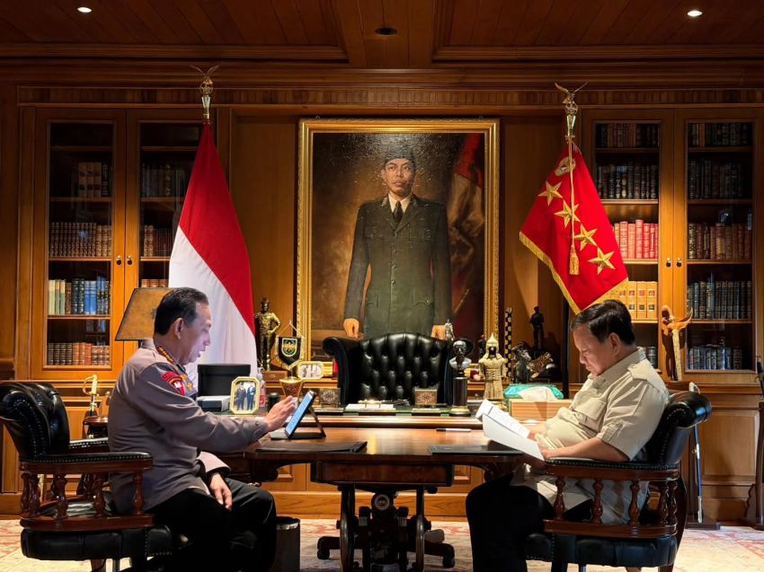 Prabowo Panggil Kapolri ke Hambalang, Bahas Keamanan Nasional hingga Program Strategis