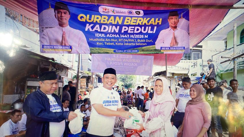 Kadin Indonesia Gelar &ldquo;Qurban Berkah Kadin Peduli&rdquo; di Tebet, Tebar Semangat Gotong Royong