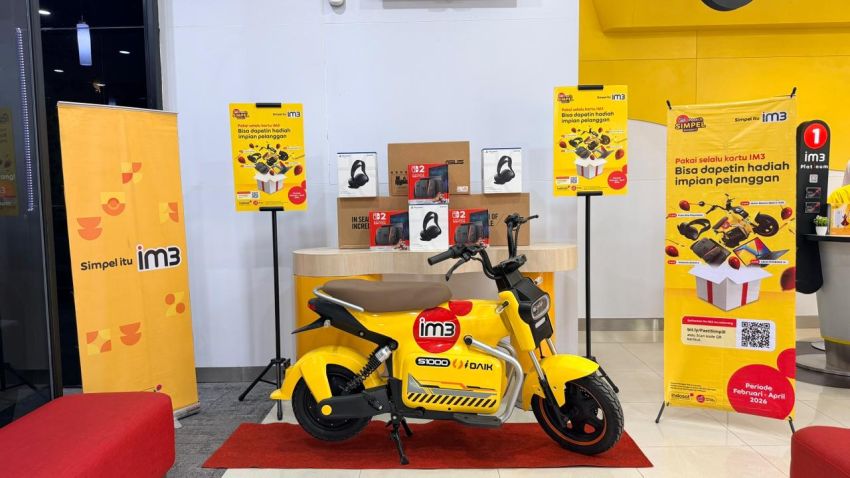 Simpel Ikutannya, Nyata Hadiahnya: Program &ldquo;IM3 Pasti Simpel&rdquo; Bikin Pelanggan Sumatra Pulang Bawa Motor Listrik