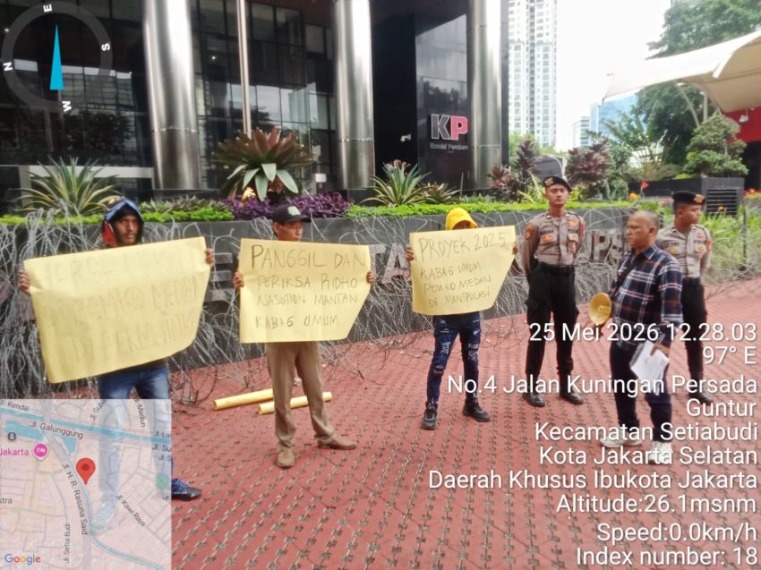 Diduga Sarat KKN, PP-HMPPKM Gelar Aksi Unjuk Rasa di Depan Gedung KPK Terkait Proyek Bagian Umum Kesekretariatan Pemko Medan