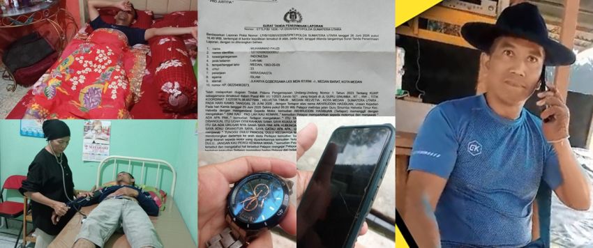 Achirudin Hasibuan Mengamuk, Wartawan Dipiting dan Dada Dipukul, Dilaporkan ke Polda Sumut