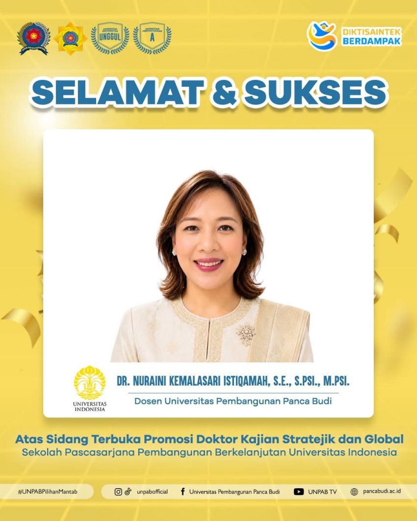 Dosen UNPAB Raih Gelar Doktor di Universitas Indonesia