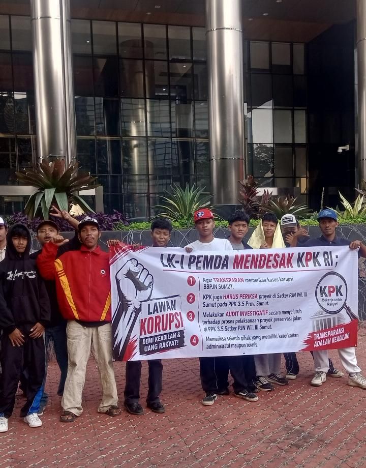 Proyek PPK 3.5 Satker PJN Wilayah III Sumut Didemo Mahasiswa di KPK, Minta Untuk Segera di Usut.