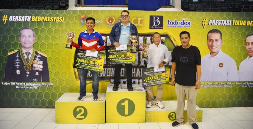 Taekwondo Berastagi Juara Umum SNTC, Boyong Piala Musa Rajekshah