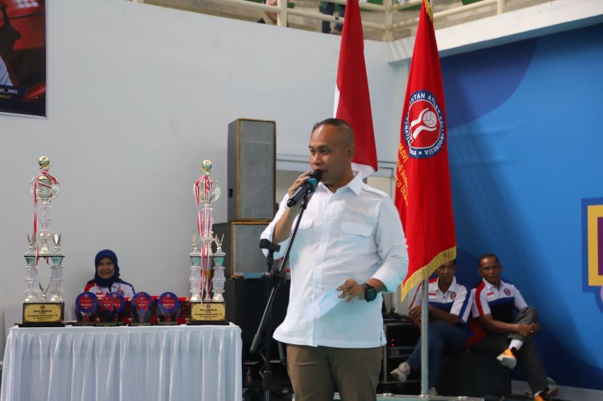Kadispora Sumut Mahfullah Pratama Buka Kejuaraan Voli Antar Klub U-15, Diikuti 46 Klub dari Sumut dan Luar Provinsi