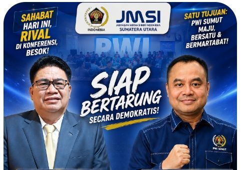 Menuju Konferensi PWI Sumut 2026, Farianda dan Anto Genk Kompak Jaga Persahabatan, Siap Bertarung Secara Fair