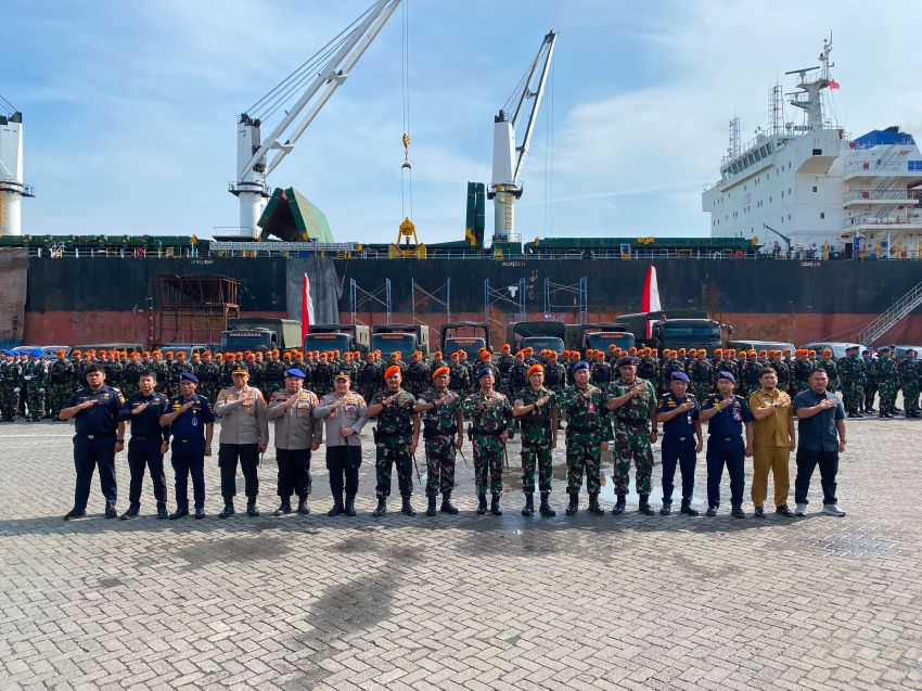 Satgas Pamtas RI&ndash;PNG Yon Parako 463 Pasgat Disambut Haru di Belawan Usai 14 Bulan Jaga Perbatasan