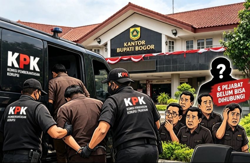 KPK Amankan Uang Rp1,5 Miliar di Bogor, Enam Pejabat Dikabarkan Diperiksa