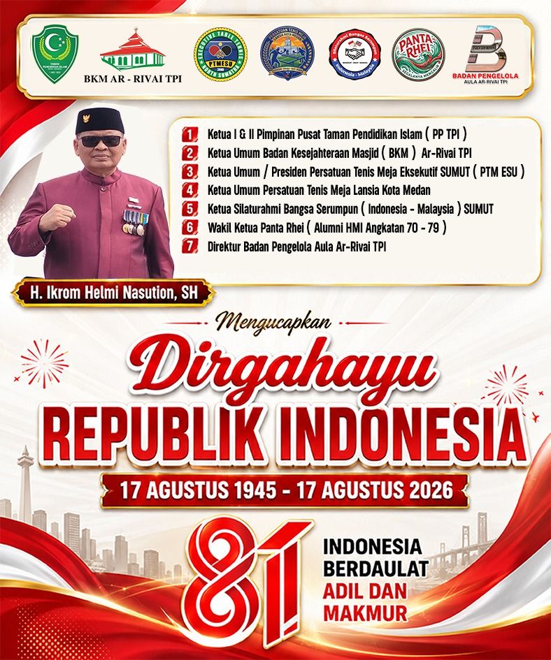 H. Ikrom Helmi Nasution: Dirgahayu RI ke-81, Indonesia Berdaulat, Adil dan Makmur