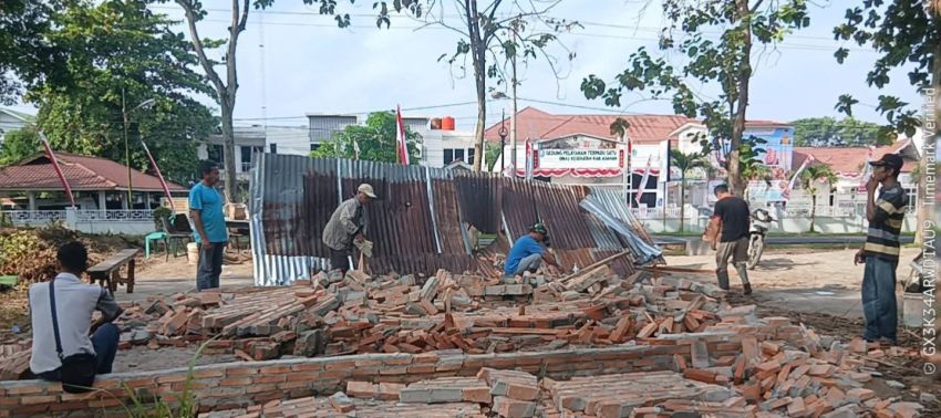 Tanah Eks HGU Jadi Sengketa, Ratusan Satpam PT BSP Hancurkan Posko HKTI untuk Kedua Kalinya