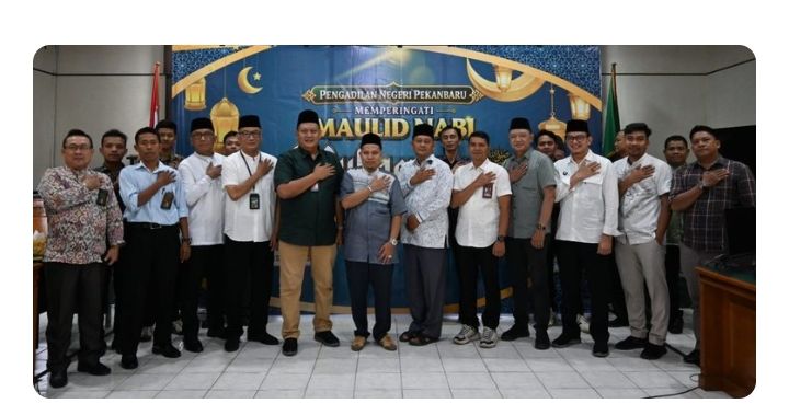 PN Pekanbaru Peringati Maulid Nabi 1448 H, Ajak Teladani Akhlak Rasulullah dalam Kehidupan Rumah Tangga