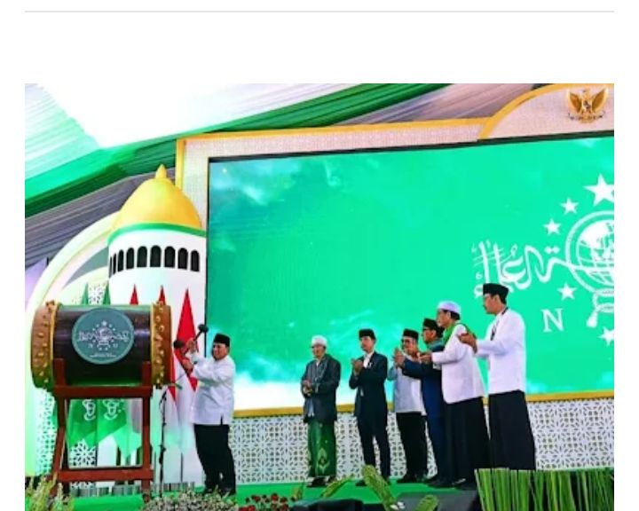 Prabowo Resmi Buka Muktamar ke-35 NU di Jombang, Tegaskan Besarnya Jasa NU bagi Kemerdekaan RI