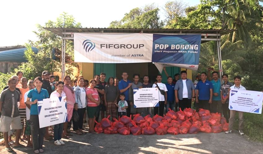 FIFGROUP Salurkan 1.200 Paket Sembako bagi Masyarakat Terdampak Gempa NTT
