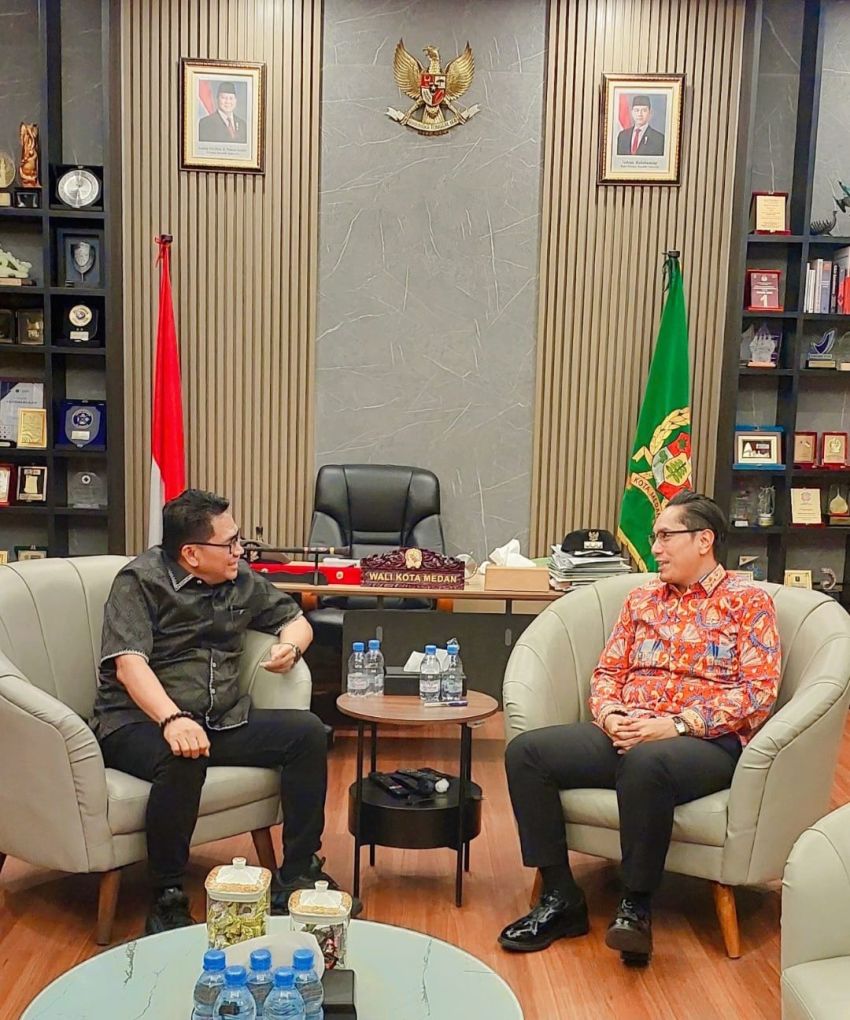 Silaturahmi Tanpa Batas, Rianto SH MH Bersama Wali Kota Medan Rico Waas, Bahas Taman Budaya hingga &lsquo;Sarina Medan&rsquo;