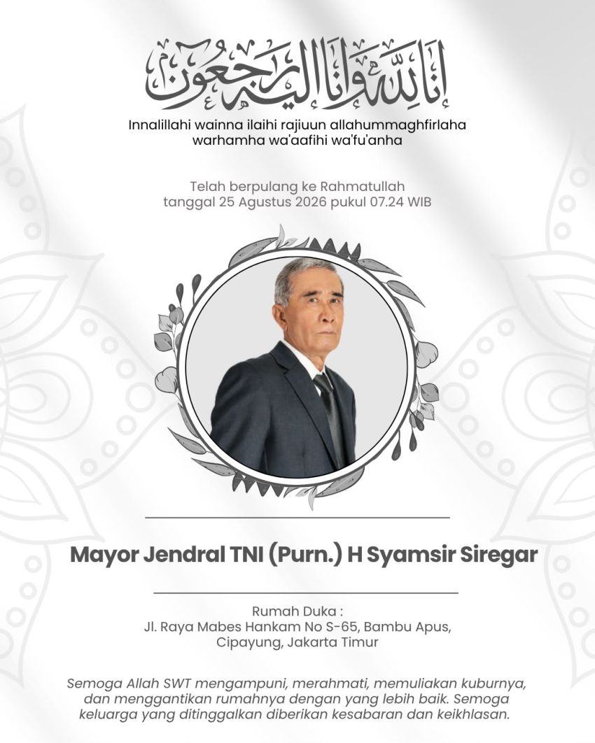 Mantan Kepala BIN Syamsir Siregar Berpulang di Usia 84 Tahun