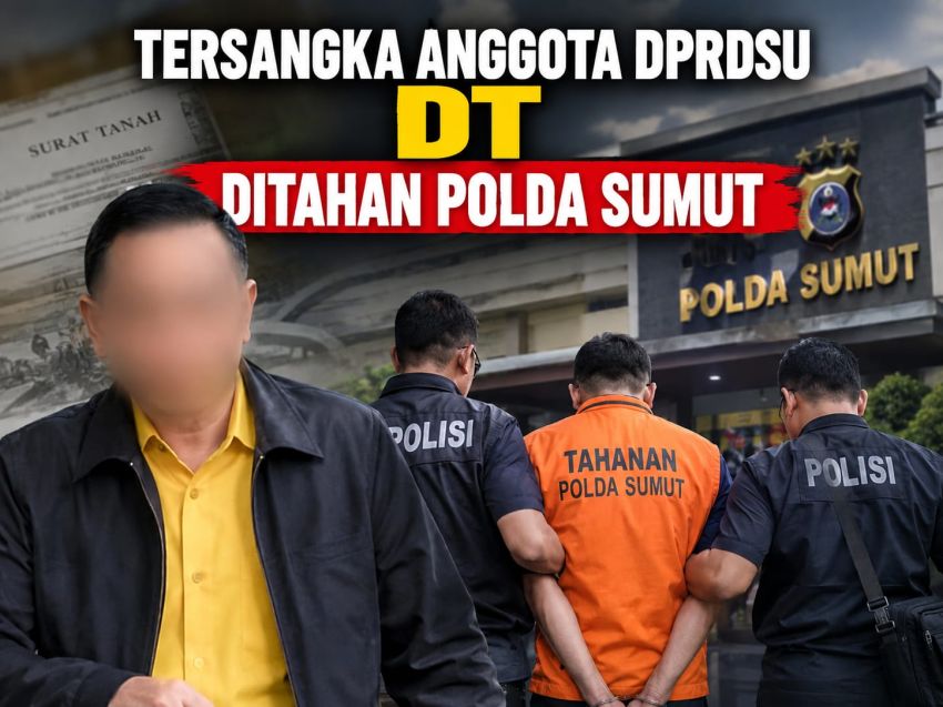 Tersangka Anggota DPRDSU Dhody Thahir Ditahan Polda Sumut, Dirkrimum Bilang Belum Ada Info
