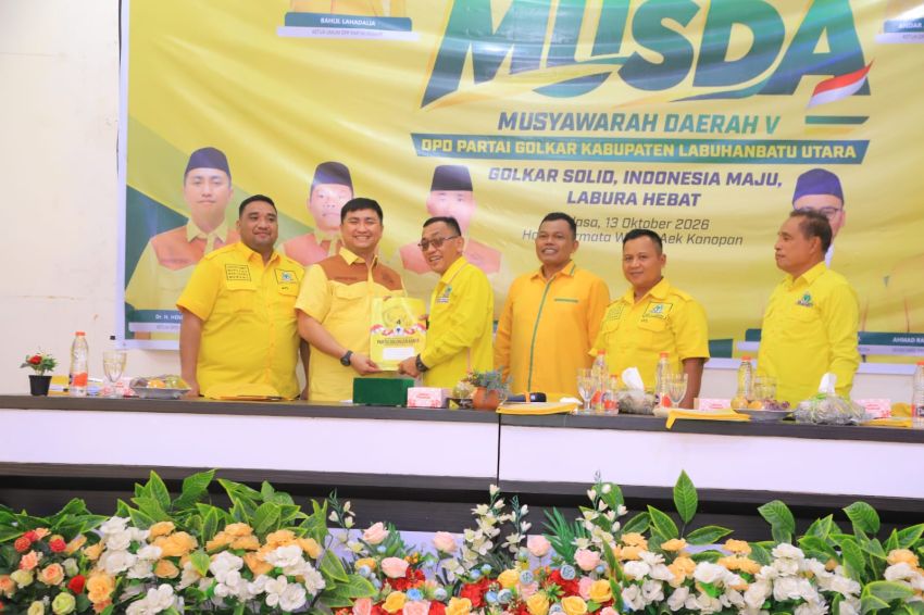 Hendri Yanto Sitorus Kembali Pimpin Golkar Labura Periode 2025&ndash;2030, Ini Targetnya