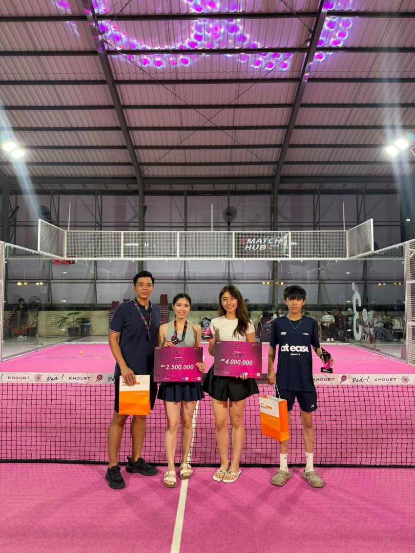 Sukses Gelar Turnamen Padel, The Khourt Competition Lahirkan Para Juara