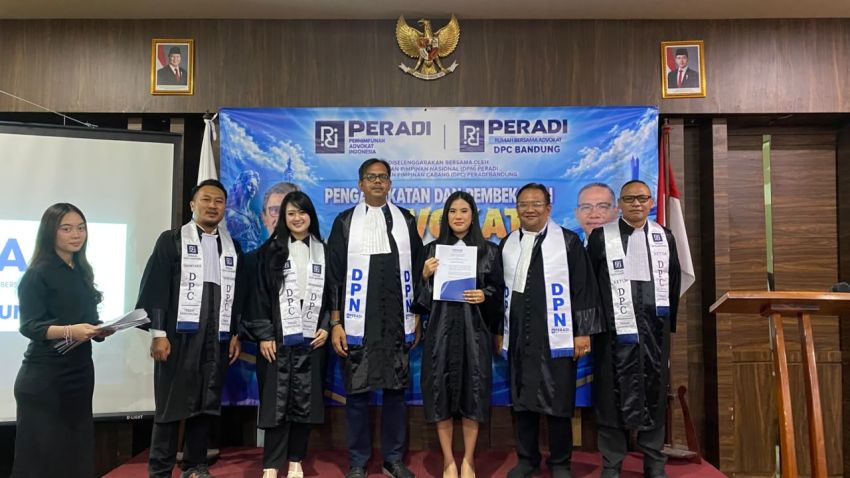 DPN PERADI Angkat 25 Advokat Baru di Wilayah Hukum Pengadilan Tinggi Bandung