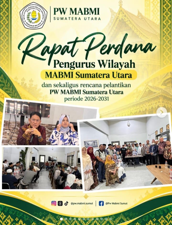 Rapat Perdana PW MABMI Sumut 2026&ndash;2031, OK Ibnu Affan Tegaskan Penguatan Marwah Adat dan Budaya Melayu