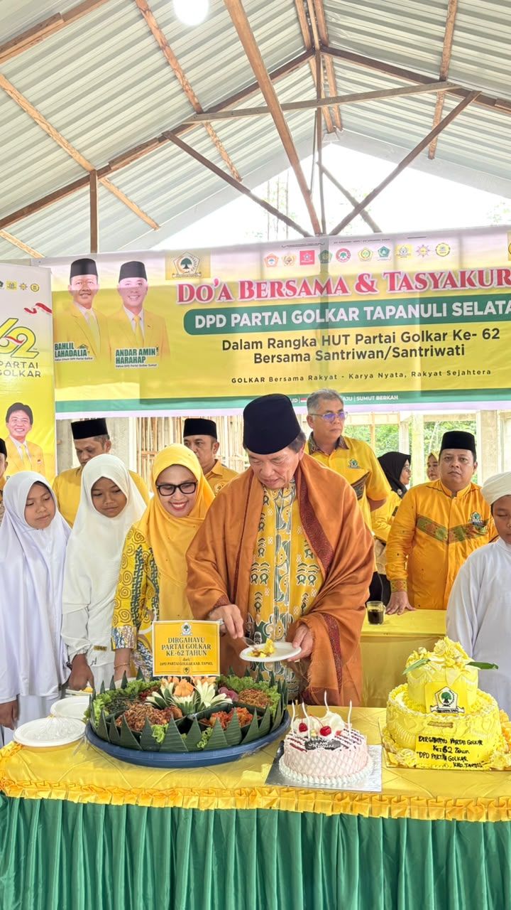 Ziarah, Berbagi, dan Berdonor: Golkar Tapsel Isi HUT ke-62 dengan Karya Nyata di Tengah Rakyat