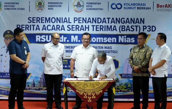 Serah Terima RSUD Thomsen Nias, Bobby Nasution Tekankan Peningkatan Layanan Kesehatan Masyarakat