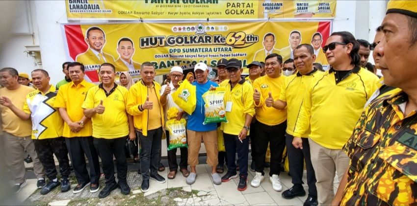 Golkar Sumut Salurkan 2.500 Paket Sembako, Andar Amin: Bentuk Kepedulian kepada Masyarakat