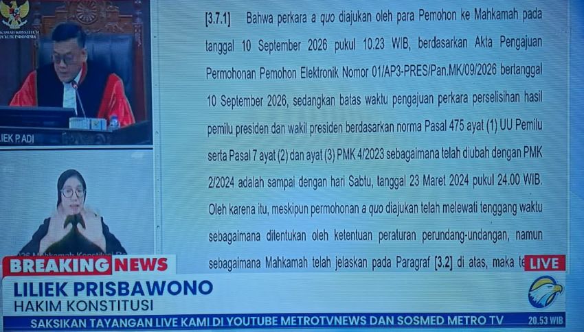 Gugatan Minta Gibran Didiskualifikasi Kandas di MK