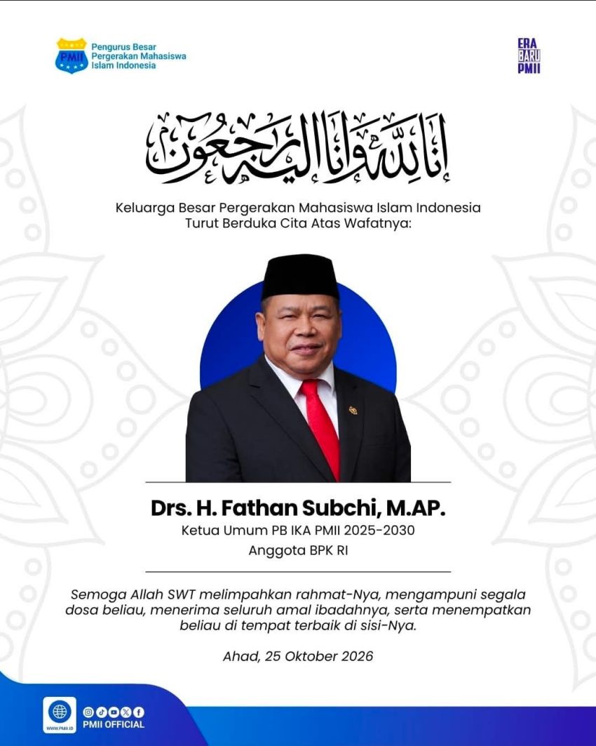 Ketua IKA PMII Deli Serdang Yusrizal Berduka atas Wafatnya Fathan Subchi