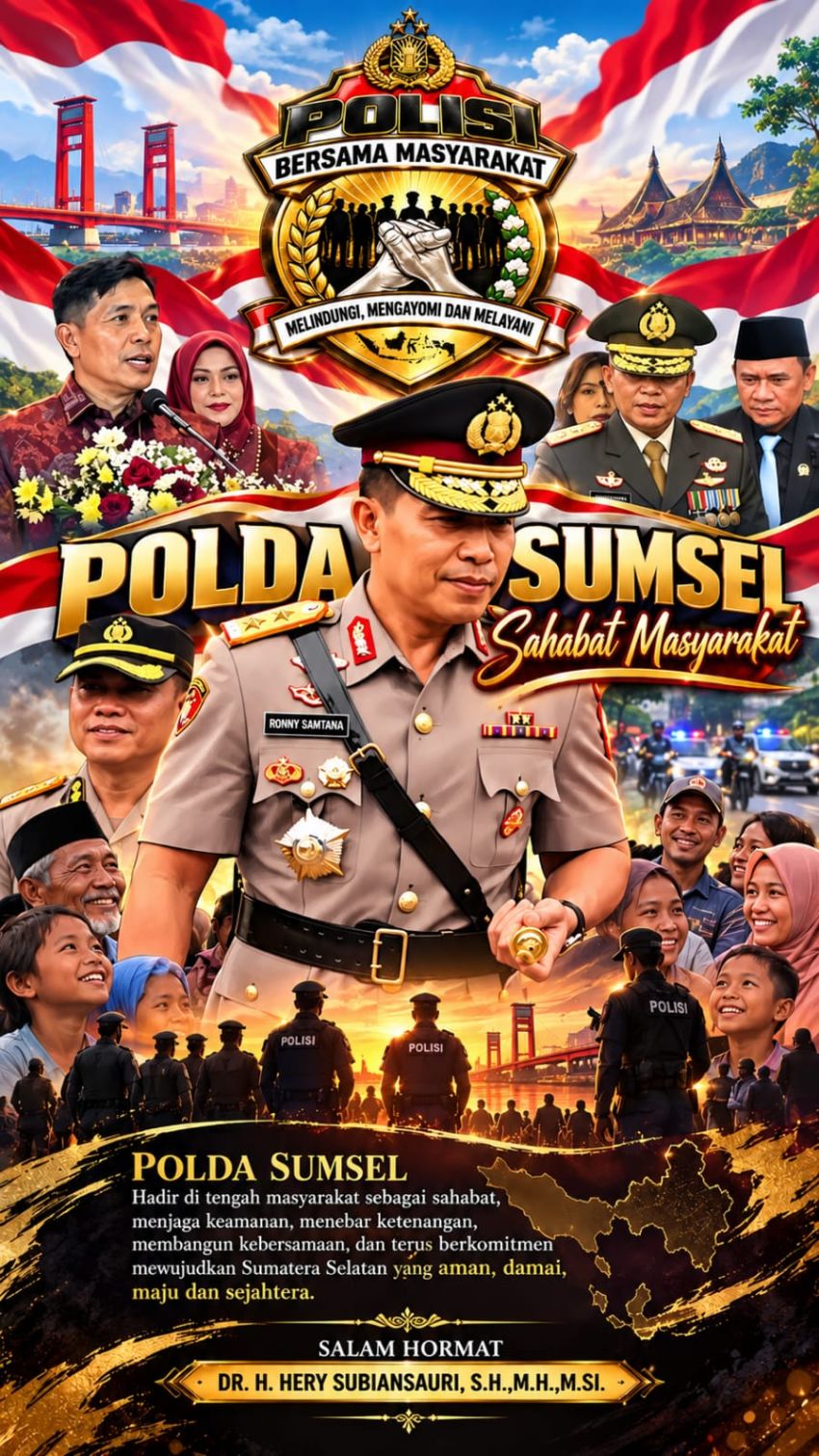Dr. H. Hery Subiansauri: Polda Sumsel Hadir Memberi Rasa Aman dan Keadilan